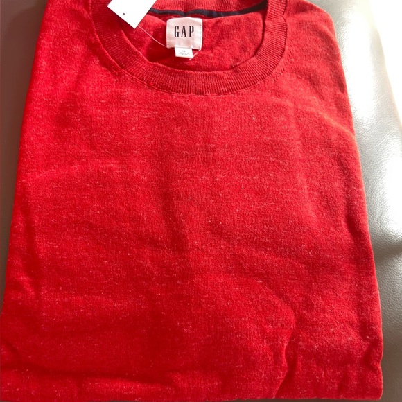 GAP Men’s Pullover Sweater XL NEW Red Heather - Picture 4 of 5
